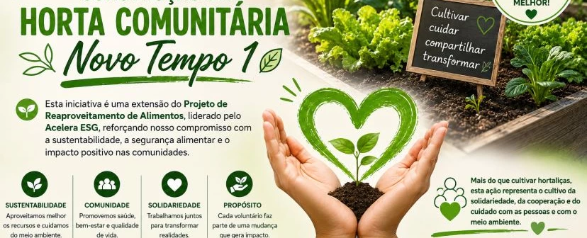Construção da Horta Comunitária Novo Tempo 1