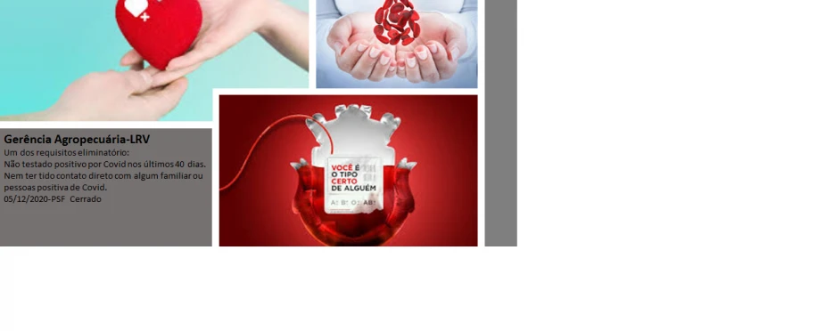 3º Doação de sangue Gerência Agropecuária-LRV