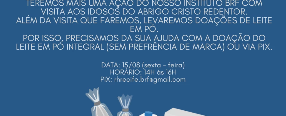 Ação de Arrecadação Mês dos Pais - Filial Recife