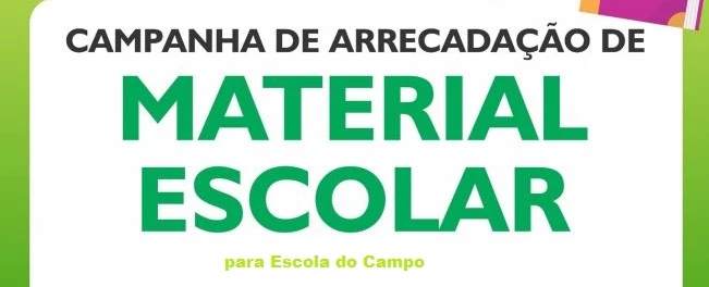 Arrecadação de Materiais escolares