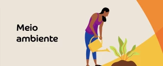 Ação de jardinagem na Escola Básica Municipal Natureza