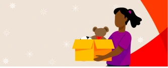 Doação de brinquedo e proteínas