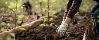 Plantio de árvores em Serafina Correa