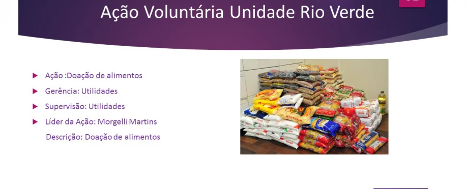 Doação de alimentos