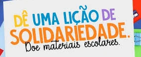 Mobilização para doação de material Escolar