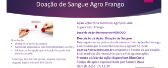 Doação de Sangue Agro Frango