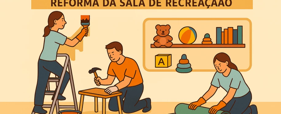 Educação para o Futuro | Revitalização Sala de Recreação Parte 2