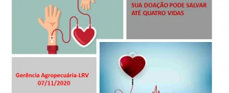 Doação de Sangue Gerência Agropecuária- LRV