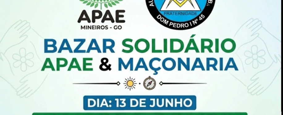 Bazar Solidário APAE & Maçonaria