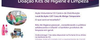 Doação Kit de Higiene e Limpeza