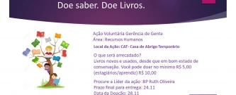 Doe livros. Doe Saber