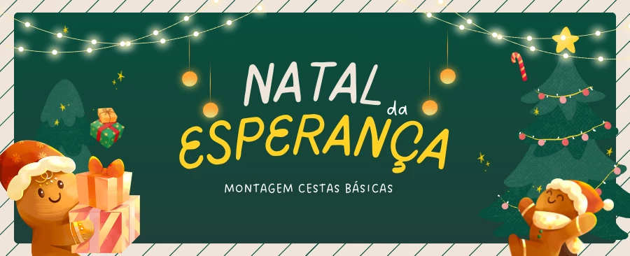 Arrecação de alimentos para confecção de cestas básicas