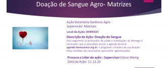 Doação de Sangue Agro Matrizes