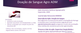 Doação de Sangue Agro ADM
