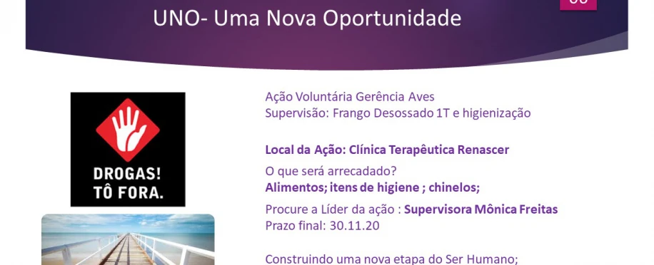 UNO- Uma nova Oportunidade