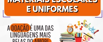 Arrecadação de materiais escolares e Uniformes